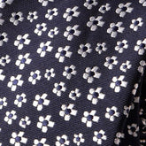 Navy Mini Floral Slim Tie - Tie Doctor